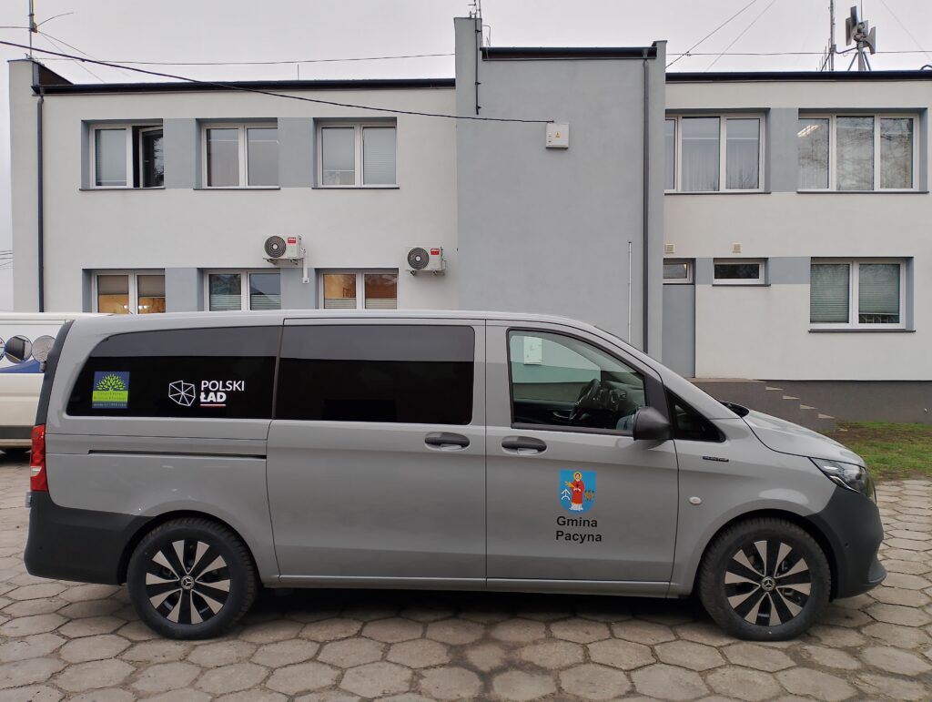 Pozyskany samochód elektryczny Mercedes e-Vito