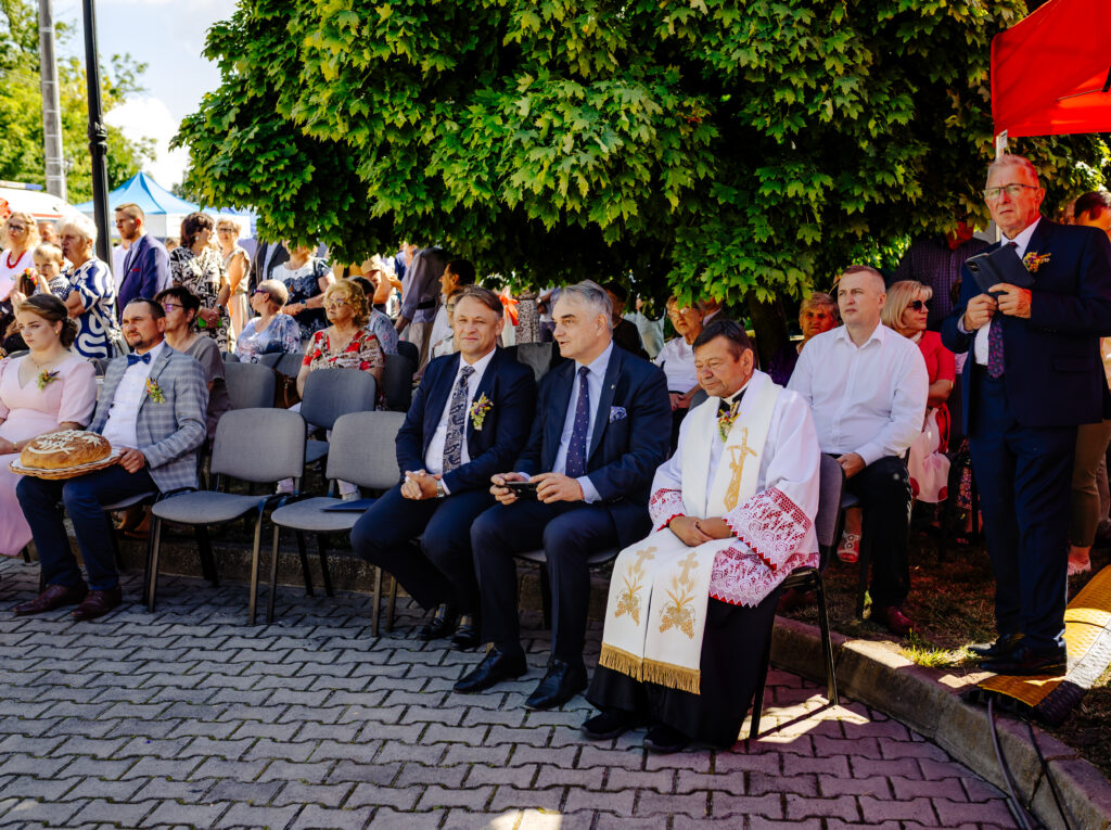 Uczestnicy dożynek
